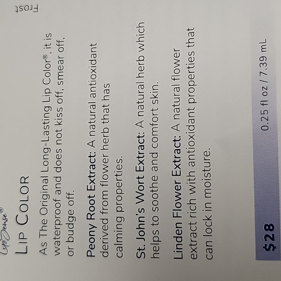 Senegence lipsense lipcolor, Goddess, new in pkg - Picture 3 of 3